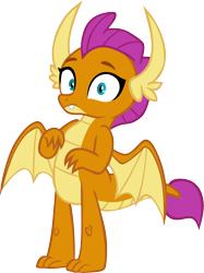 Size: 4447x5949 | Tagged: safe, artist:memnoch, imported from derpibooru, smolder, dragon, what lies beneath, cute, dragoness, female, looking at you, shocked, show accurate, simple background, smolderbetes, solo, transparent background, vector