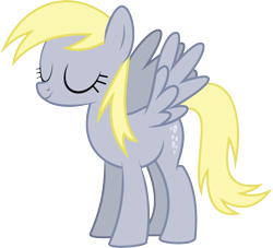 Size: 7114x6463 | Tagged: safe, artist:wissle, imported from derpibooru, derpy hooves, pegasus, pony, friendship is magic, absurd resolution, eyes closed, female, mare, simple background, solo, spread wings, transparent background, vector, wings