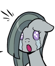 Size: 190x230 | Tagged: safe, artist:pencils, imported from derpibooru, marble pie, earth pony, pony, comic:marble mare manquee, cropped, crying, female, solo