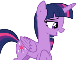 Size: 6890x5402 | Tagged: safe, artist:andoanimalia, imported from derpibooru, twilight sparkle, alicorn, pony, the last problem, absurd resolution, cutie mark, female, folded wings, lidded eyes, mare, open mouth, raised hoof, simple background, solo, talking, tongue out, transparent background, twilight sparkle (alicorn), vector, wings