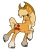 Size: 1018x1336 | Tagged: safe, artist:aurorastar1, imported from derpibooru, applejack, earth pony, pony, leak, spoiler:g5, applejack (g5 concept leak), applejack (g5), coat markings, female, g5, g5 concept leak style, g5 concept leaks, hat, hooves, mare, raised hoof, redesign, simple background, smiling, smirk, solo, transparent background