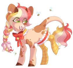 Size: 2395x2231 | Tagged: safe, artist:shady-bush, imported from derpibooru, oc, oc only, cow, cow pony, clothes, female, simple background, socks, solo, transparent background