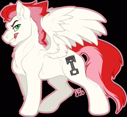 Size: 2045x1890 | Tagged: safe, artist:bagelbytes, imported from derpibooru, oc, oc only, oc:swift apex, pegasus, pony, black background, looking at you, male, simple background, smiling, solo