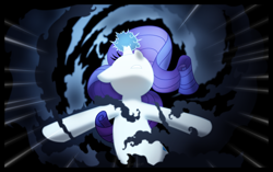 Size: 1500x943 | Tagged: safe, artist:faith-wolff, idw, imported from derpibooru, nightmare rarity, rarity, pony, unicorn, spoiler:comic, spoiler:comic06, female, idw showified, mare, nightmare dreamscape, nightmare rarity (arc), nose in the air, scene interpretation, transformation