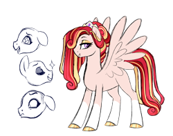 Size: 2757x2175 | Tagged: safe, artist:azure-art-wave, imported from derpibooru, oc, oc only, oc:adele, pegasus, pony, female, mare, offspring, parent:princess cadance, parent:shining armor, parents:shiningcadance, simple background, solo, transparent background