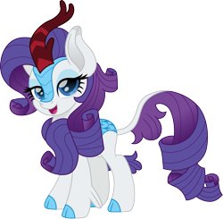 Size: 1500x1468 | Tagged: safe, artist:cloudy glow, artist:cloudyglow, imported from derpibooru, rarity, kirin, cloven hooves, colored hooves, cute, female, kirin rarity, kirin-ified, leg fluff, lidded eyes, looking at you, movie accurate, quadrupedal, raribetes, simple background, solo, species swap, transparent background, weapons-grade cute