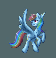 Size: 1270x1330 | Tagged: safe, artist:polkin, imported from derpibooru, rainbow dash, pony, female, simple background, solo