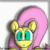 Size: 1000x1000 | Tagged: safe, artist:hyper dash, imported from derpibooru, fluttershy, pegasus, pony, animated, blushing, cute, eep, female, no sound, one eye closed, shyabetes, solo, webm