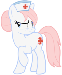 Size: 10000x12200 | Tagged: safe, artist:vunlinur, imported from derpibooru, nurse redheart, earth pony, pony, absurd resolution, female, mare, raised hoof, simple background, transparent background, vector