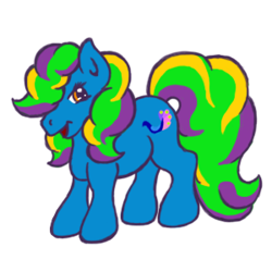 Size: 300x300 | Tagged: safe, artist:chili19, imported from derpibooru, oc, oc only, oc:paradise sparkle, earth pony, pony, earth pony oc, female, g3, mare, simple background, solo, transparent background