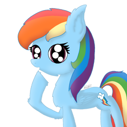 Size: 1000x1000 | Tagged: safe, artist:asiandra dash, artist:rainbow dash is best pony, imported from derpibooru, rainbow dash, pegasus, pony, :o, cheek fluff, chest fluff, cute, dashabetes, ear fluff, female, hoof fluff, open mouth, simple background, solo, transparent background