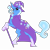 Size: 3500x3500 | Tagged: safe, artist:joleneforsgren, imported from derpibooru, trixie, pony, unicorn, cane, chest fluff, curved horn, female, freckles, horn, leonine tail, simple background, smiling, solo, transparent background, unshorn fetlocks