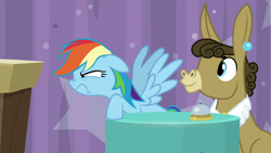 Size: 1920x1080 | Tagged: safe, imported from derpibooru, screencap, matilda, rainbow dash, a trivial pursuit