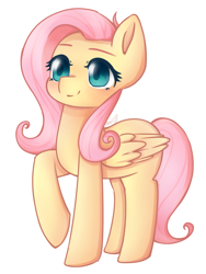 Size: 768x1024 | Tagged: safe, artist:anikaspace9, imported from derpibooru, fluttershy, pegasus, pony, cute, female, mare, shyabetes, simple background, solo, white background