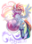 Size: 1080x1520 | Tagged: safe, artist:wacky-skiff, imported from derpibooru, rainbow dash, pegasus, pony, my little pony: pony life, cool, female, g4.5, mare, potion, smiling, solo, spread wings, wings