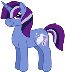 Size: 1007x1103 | Tagged: safe, artist:kindheart525, imported from derpibooru, oc, oc only, oc:dusk star, pony, unicorn, kindverse, next generation, offspring, parent:silver script, parent:twilight sparkle, parents:twiscript, simple background, solo, transparent background