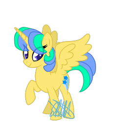 Size: 4000x4000 | Tagged: safe, artist:chelseawest, imported from derpibooru, oc, oc only, oc:azure sparkle, alicorn, pony, absurd resolution, female, mare, petalverse, simple background, solo, transparent background