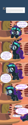 Size: 800x3600 | Tagged: safe, artist:facelessjr, artist:niggerfaggot, imported from derpibooru, oc, oc only, oc:nyx, alicorn, pony, ask nyx now, glasses, golden oaks library, headband, table, tumblr, tumblr comic, vulgar