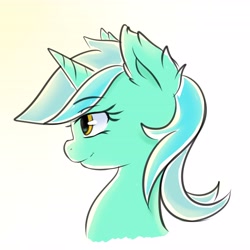 Size: 4096x4096 | Tagged: safe, artist:joakingu, imported from derpibooru, lyra heartstrings, pony, absurd resolution, bust, cute, ear fluff, female, lyrabetes, mare, portrait, profile, simple background, solo, white background