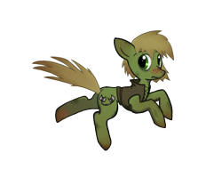 Size: 576x503 | Tagged: safe, artist:priorknight, imported from derpibooru, oc, oc only, oc:murky, earth pony, pony, fallout equestria, fallout equestria: murky number seven, blushing, clothes, earth pony oc, fanfic art, male, simple background, solo, stallion, transparent background