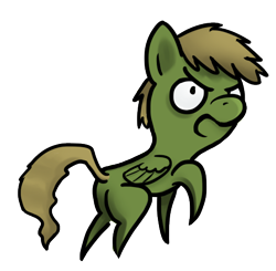 Size: 493x484 | Tagged: safe, artist:priorknight, imported from derpibooru, oc, oc only, oc:murky, pegasus, pony, fallout equestria, fallout equestria: murky number seven, chibi, fanfic art, male, open mouth, pegasus oc, raised hoof, simple background, solo, stallion, transparent background, wings