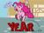 Size: 1800x1350 | Tagged: safe, artist:flutterluv, imported from derpibooru, pinkie pie, earth pony, pony, female, jumping, leap year, leaping, pun, solo, visual pun