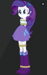 Size: 720x1136 | Tagged: safe, artist:songokussjsannin8000, imported from derpibooru, rarity, equestria girls, bondage, bound and gagged, cloth gag, gag, rope, rope bondage, tied up