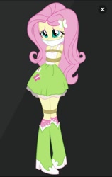 Size: 720x1139 | Tagged: safe, artist:songokussjsannin8000, imported from derpibooru, fluttershy, equestria girls, bondage, bound and gagged, cloth gag, gag, rope, rope bondage, tied up