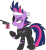 Size: 2329x2521 | Tagged: safe, artist:anime-equestria, imported from derpibooru, twilight sparkle, pony, unicorn, angry, eyepatch, future twilight, gun, handgun, headband, hk mk.23, levitation, magic, metal gear, scar, simple background, solid sparkle, solo, suppressor, telekinesis, transparent background, vector, weapon