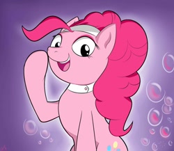 Size: 1150x1000 | Tagged: safe, artist:asajiopie01, imported from derpibooru, pinkie pie, pony, twilight sparkle's secret shipfic folder, alternate hairstyle, female, solo, spa pony, spa pony pinkie pie