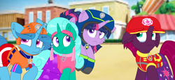 Size: 2340x1080 | Tagged: safe, artist:rainbow eevee edits, artist:徐詩珮, deleted from derpibooru, imported from derpibooru, fizzlepop berrytwist, glitter drops, spring rain, tempest shadow, twilight sparkle, alicorn, unicorn, series:sprglitemplight diary, series:sprglitemplight life jacket days, series:springshadowdrops diary, series:springshadowdrops life jacket days, aid marshall (paw patrol), alternate universe, bisexual, broken horn, chase (paw patrol), clothes, crying, cute, female, glitterbetes, glitterlight, glittershadow, horn, hug request, lesbian, lifeguard, lifeguard spring rain, marshall (paw patrol), paw patrol, polyamory, sad, shipping, skye (paw patrol), sprglitemplight, spring rain is not amused, springbetes, springdrops, springlight, springshadow, springshadowdrops, spy chase (paw patrol), tempestbetes, tempestlight, twilight sparkle (alicorn), unamused, zuma (paw patrol)