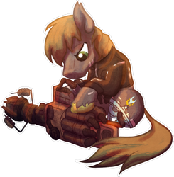 Size: 1024x1044 | Tagged: safe, artist:amura-of-jupiter, artist:tiothebeetle, imported from derpibooru, oc, oc only, earth pony, fallout equestria, clothes, gun, jacket, junk jet, leather jacket, male, scar, simple background, transparent background, unshorn fetlocks, weapon