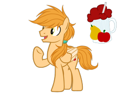 Size: 4500x3375 | Tagged: safe, artist:avatarmicheru, imported from derpibooru, oc, oc only, oc:apple pear cider, pegasus, pony, high res, male, simple background, solo, stallion, transparent background