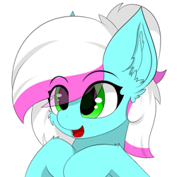 Size: 700x700 | Tagged: safe, artist:llhopell, imported from derpibooru, oc, oc only, oc:soffy, earth pony, pony, simple background, smiling, solo
