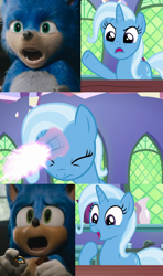 Size: 640x1080 | Tagged: safe, artist:3d4d, deleted from derpibooru, edit, edited screencap, imported from derpibooru, screencap, trixie, all bottled up, meme, sonic movie 2019, sonic movie 2020, sonic the hedgehog, sonic the hedgehog (series), trixie fixing meme