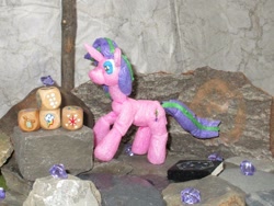 Size: 1024x768 | Tagged: safe, alternate version, artist:malte279, imported from derpibooru, starlight glimmer, craft, cutie mark, dice, sculpture, starch, starch foam