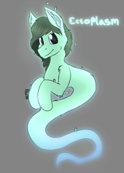 Size: 2875x4021 | Tagged: safe, artist:almond evergrow, imported from derpibooru, oc, oc:ectoplasm, ghost, ghost pony, pony, updated design