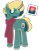 Size: 2087x2696 | Tagged: safe, artist:journeewaters, artist:luqella, imported from derpibooru, oc, oc only, oc:waterbug, earth pony, pony, clothes, glasses, male, scarf, simple background, solo, stallion, transparent background