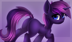 Size: 3999x2323 | Tagged: safe, artist:atlas-66, imported from derpibooru, oc, oc only, pony, unicorn, butt, dock, female, looking at you, looking back, mare, oc name needed, oc needed, plot, solo