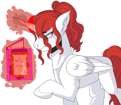 Size: 1280x1108 | Tagged: safe, artist:azrealrou, imported from derpibooru, oc, oc only, alicorn, pony, book, simple background, solo, transparent background
