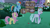Size: 1920x1080 | Tagged: safe, imported from derpibooru, screencap, feather flatterfly, fluttershy, rainbow dash, pegasus, pony, the summer sun setback, barrel, female, flower, glasses, male, mare, necktie, rose, stallion