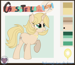 Size: 3851x3315 | Tagged: safe, artist:applerougi, imported from derpibooru, oc, oc only, oc:crosstellar, pony, unicorn, female, mare, reference sheet, solo