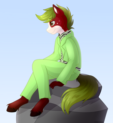 Size: 2961x3214 | Tagged: safe, artist:starshade, imported from derpibooru, oc, oc only, anthro, earth pony, pony, commission, male, oc name needed, simple background, solo, stallion