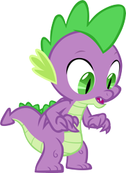 Size: 4377x6001 | Tagged: safe, artist:memnoch, imported from derpibooru, spike, dragon, looking down, male, simple background, solo, transparent background, vector, winged spike, wings