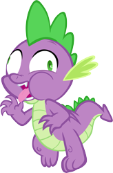 Size: 3895x5943 | Tagged: safe, artist:memnoch, imported from derpibooru, spike, dragon, faic, male, simple background, solo, tongue out, transparent background, vector, winged spike, wings