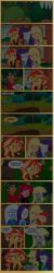 Size: 1919x9572 | Tagged: safe, artist:paulysentry, deleted from derpibooru, imported from derpibooru, apple bloom, applejack, derpy hooves, gloriosa daisy, rarity, sunset shimmer, timber spruce, trixie, comic:the walking dead, equestria girls, coffin, comic, cross, crying, funeral, implied flash sentry, tears of pain