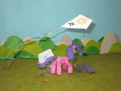 Size: 1024x769 | Tagged: safe, alternate version, artist:malte279, imported from derpibooru, princess celestia, starlight glimmer, craft, inequality sign, kite, kite flying, kites, sculpture, starch foam