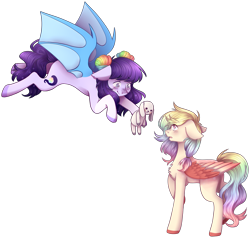 Size: 1995x1900 | Tagged: safe, artist:shiromidorii, imported from derpibooru, oc, oc only, oc:iridescent opaline, bat pony, pegasus, pony, female, mare, simple background, transparent background