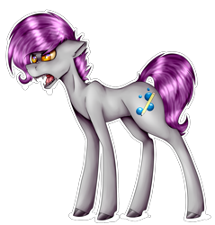 Size: 2079x2172 | Tagged: safe, artist:chazmazda, imported from derpibooru, oc, oc only, oc:doodlebop, pony, commission, commissions open, cutie mark, digital art, eye, eyes, full body, fullbody, highlights, hooves, outline, shade, shading, sharp teeth, simple background, solo, teeth, transparent background