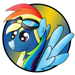 Size: 1134x1134 | Tagged: safe, artist:kacpi, imported from derpibooru, rainbow dash, pegasus, pony, avatar, female, simple background, solo, transparent background